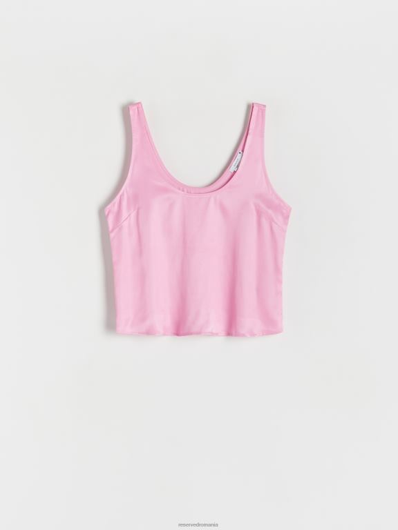 roz Reserved femei îmbrăcăminte bluză din viscoză 648HZ48