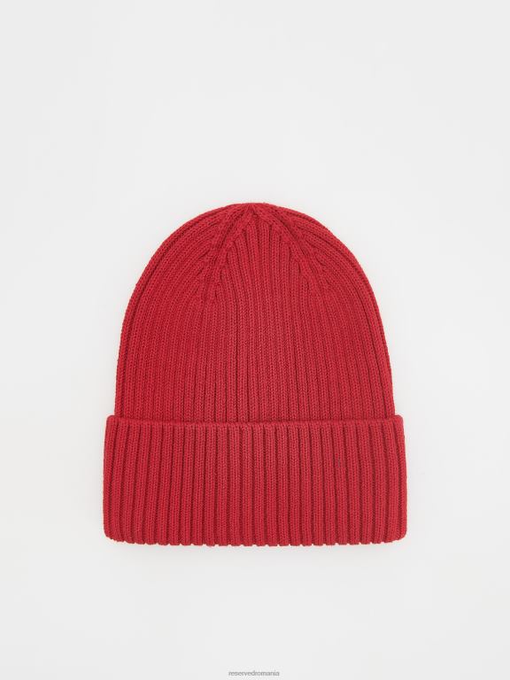 roșu Reserved fetelor accesorii beanie cu nervuri 648HZ1867