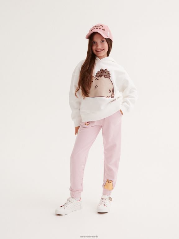 roz Reserved fetelor îmbrăcăminte pantaloni de trening pusheen 648HZ1883