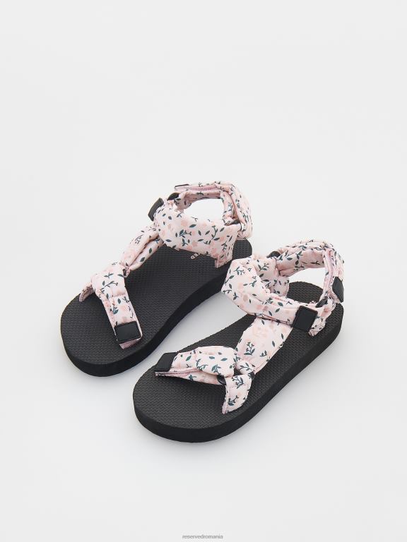 lumina portocalie Reserved fetelor pantofi sandale cu motiv floral 648HZ1998