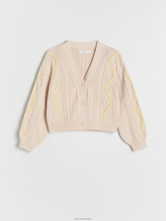 nud Reserved fetelor îmbrăcăminte cardigan decorativ din tricot 648HZ1729