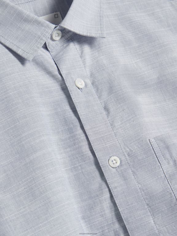 indigo Reserved bărbați îmbrăcăminte cămașă cu potrivire obișnuită 648HZ1389