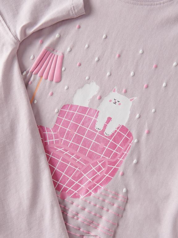 lavandă Reserved fetelor îmbrăcăminte tricou cu imprimeu 648HZ1821