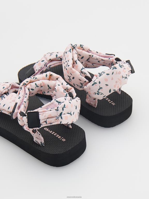 lumina portocalie Reserved fetelor pantofi sandale cu motiv floral 648HZ1961