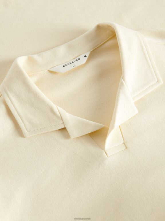 lumină galbenă Reserved bărbați îmbrăcăminte tricou polo cu talie regulată 648HZ1337