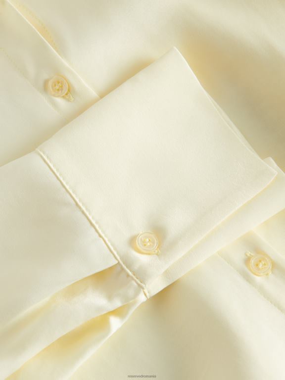 lumină galbenă Reserved femei îmbrăcăminte cămașă din viscoză 648HZ310