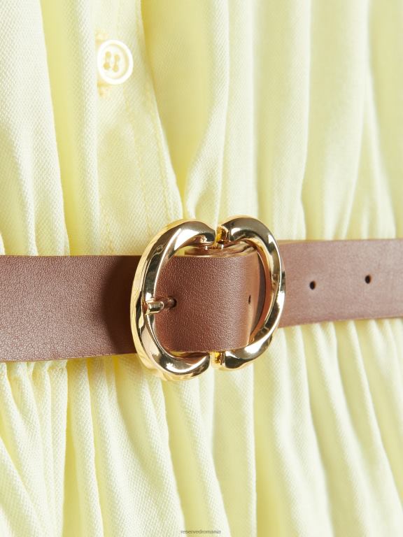 lumină galbenă Reserved femei îmbrăcăminte rochie cămașă mini 648HZ65