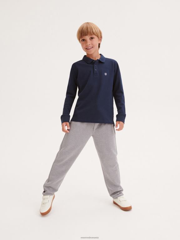 marina Reserved băieți îmbrăcăminte tricou polo din bumbac cu maneca lunga 648HZ2068