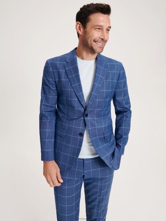 marina Reserved bărbați îmbrăcăminte blazer cu carouri slim fit 648HZ1618