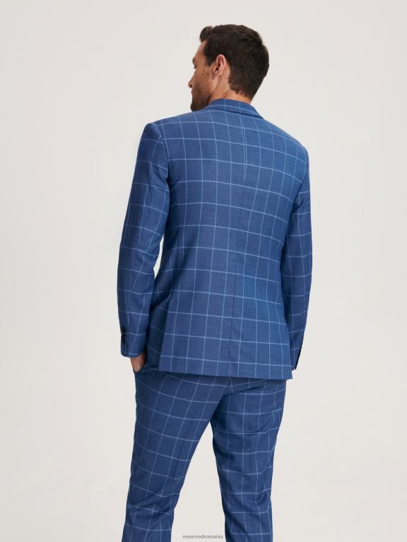 marina Reserved bărbați îmbrăcăminte blazer cu carouri slim fit 648HZ1618