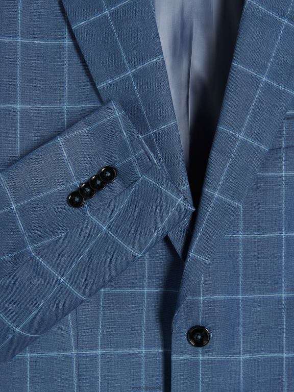 marina Reserved bărbați îmbrăcăminte blazer cu carouri slim fit 648HZ1618