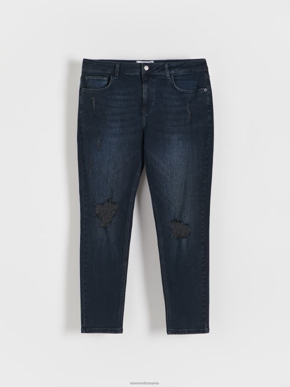 marina Reserved bărbați îmbrăcăminte blugi morcovi cu picioare rupte 648HZ1580