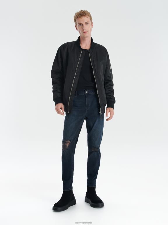 marina Reserved bărbați îmbrăcăminte blugi morcovi cu picioare rupte 648HZ1580