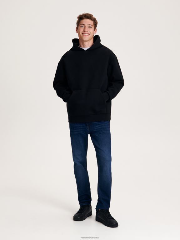 marina Reserved bărbați îmbrăcăminte blugi subțiri cu efect de spălare 648HZ1535