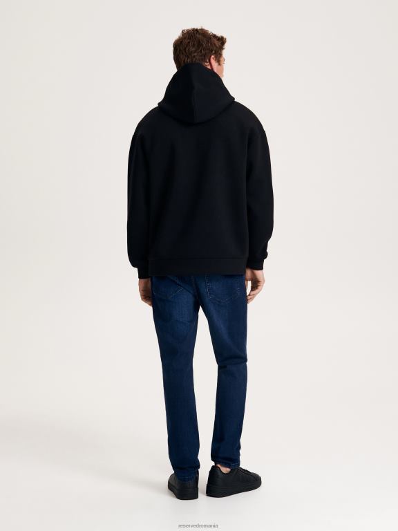 marina Reserved bărbați îmbrăcăminte blugi subțiri cu efect de spălare 648HZ1540