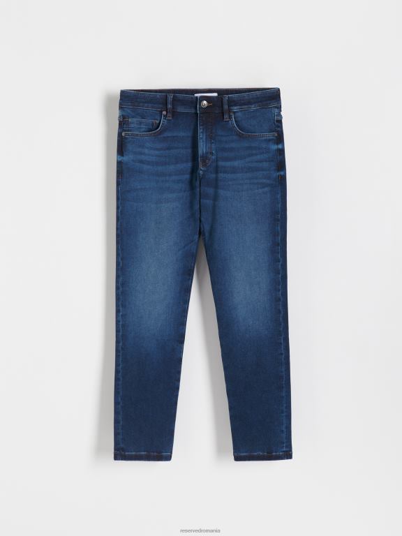 marina Reserved bărbați îmbrăcăminte blugi subțiri cu efect de spălare 648HZ1555