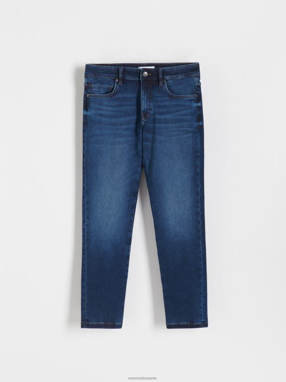 marina Reserved bărbați îmbrăcăminte blugi subțiri cu efect de spălare 648HZ1557