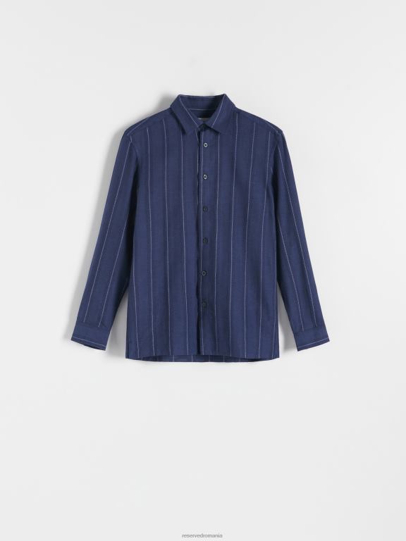 marina Reserved bărbați îmbrăcăminte cămașă cu dungi regular fit 648HZ1367