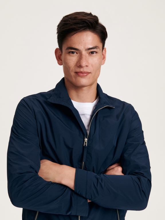 marina Reserved bărbați îmbrăcăminte jachetă cu guler ridicat 648HZ1637