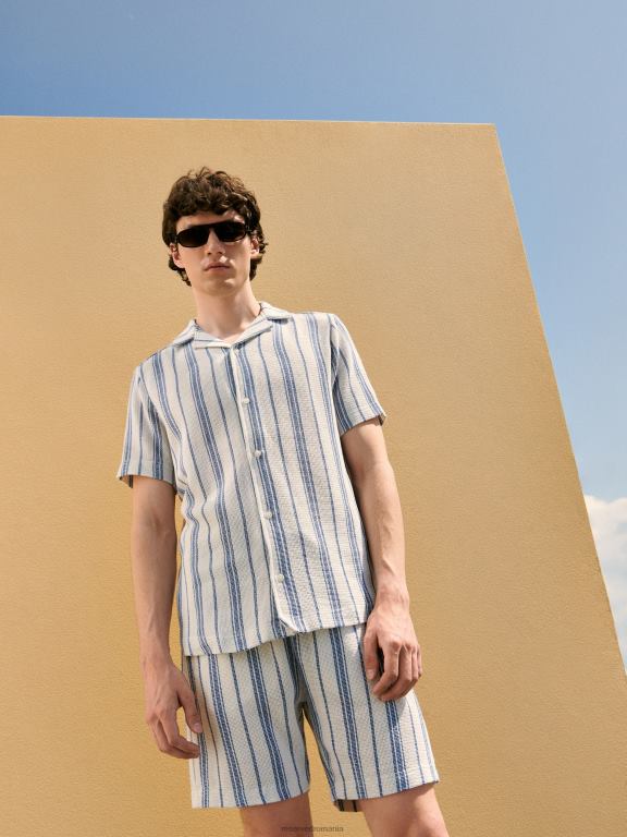 marina Reserved bărbați îmbrăcăminte pantaloni scurți obișnuiți din bumbac 648HZ1442