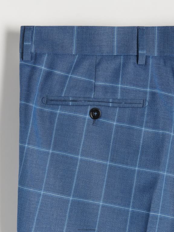 marina Reserved bărbați îmbrăcăminte pantaloni slim cu carouri 648HZ1492