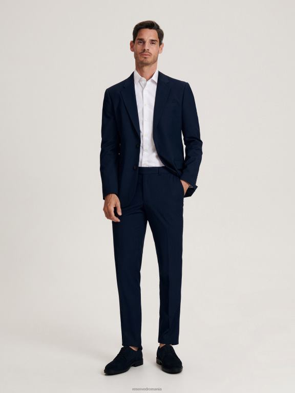 marina Reserved bărbați îmbrăcăminte pantaloni slim cu pliu presat 648HZ1091