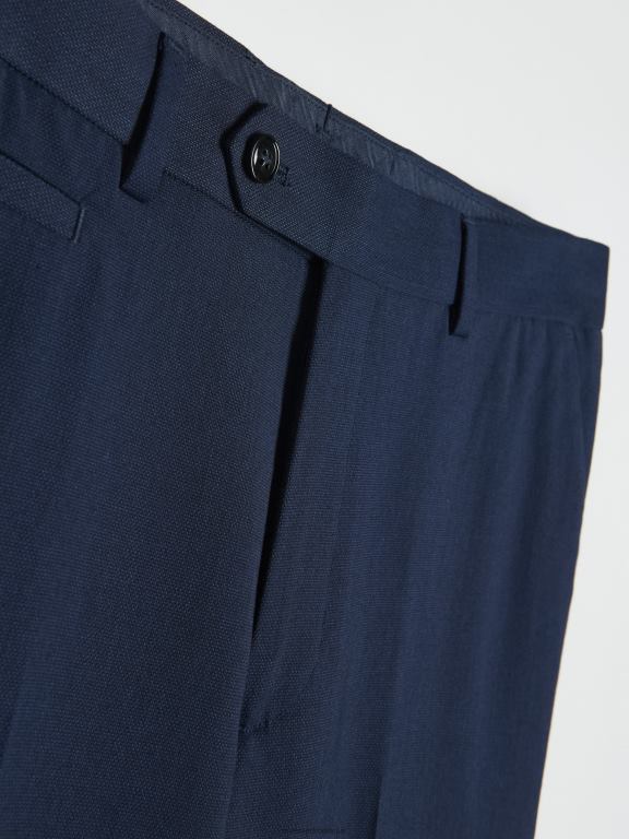 marina Reserved bărbați îmbrăcăminte pantaloni slim cu pliu presat 648HZ1091