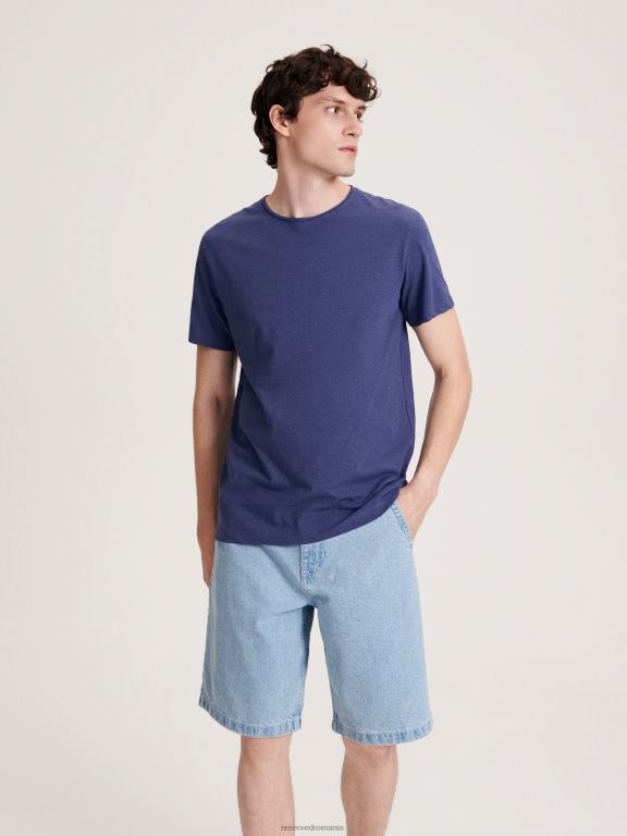 marina Reserved bărbați îmbrăcăminte tricou din amestec de in 648HZ1269