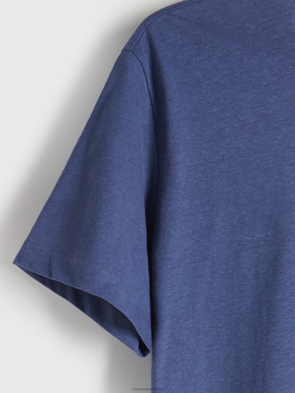 marina Reserved bărbați îmbrăcăminte tricou din amestec de in 648HZ1269