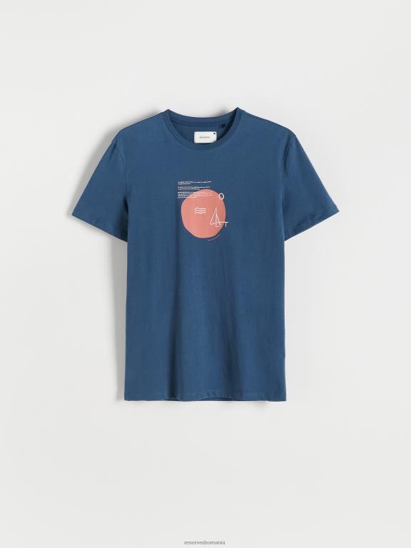 marina Reserved bărbați îmbrăcăminte tricou nou regular cu imprimeu 648HZ1242