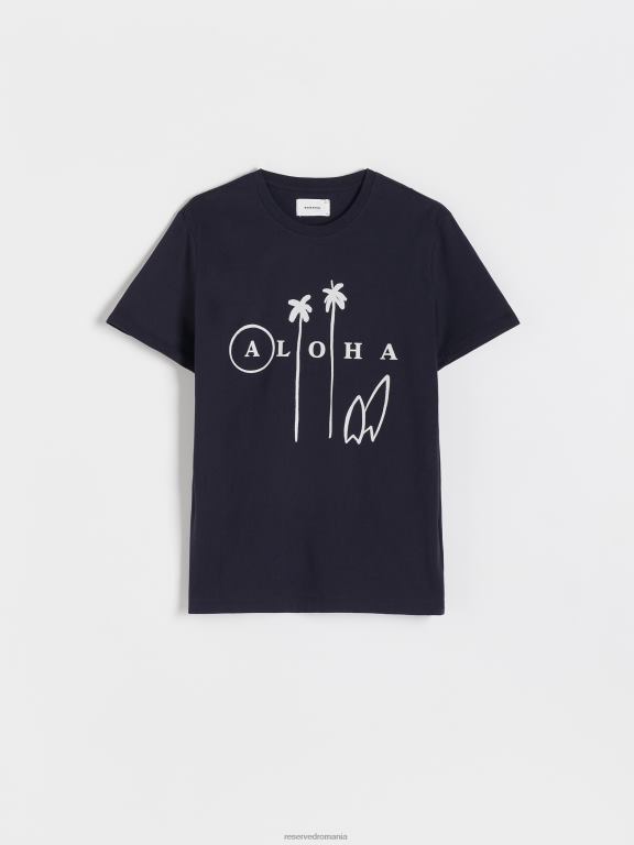 marina Reserved bărbați îmbrăcăminte tricou nou regular cu imprimeu 648HZ1257