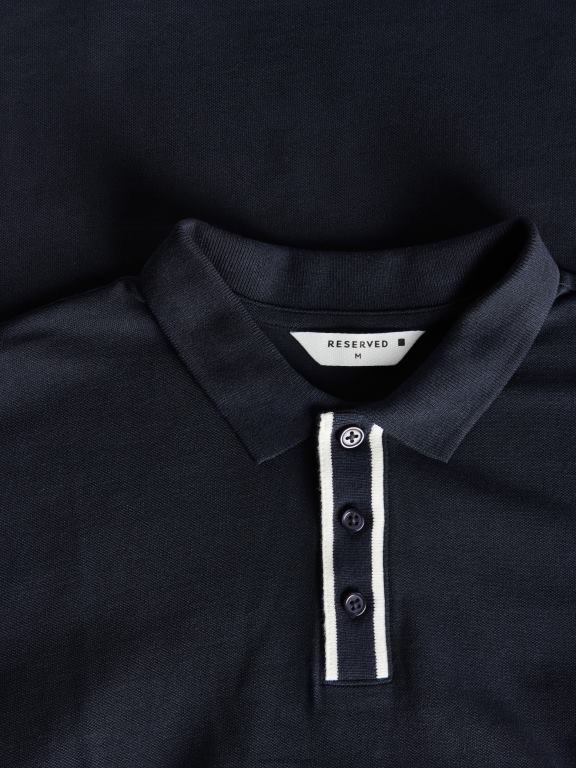 marina Reserved bărbați îmbrăcăminte tricou polo cu talie regulată 648HZ1111