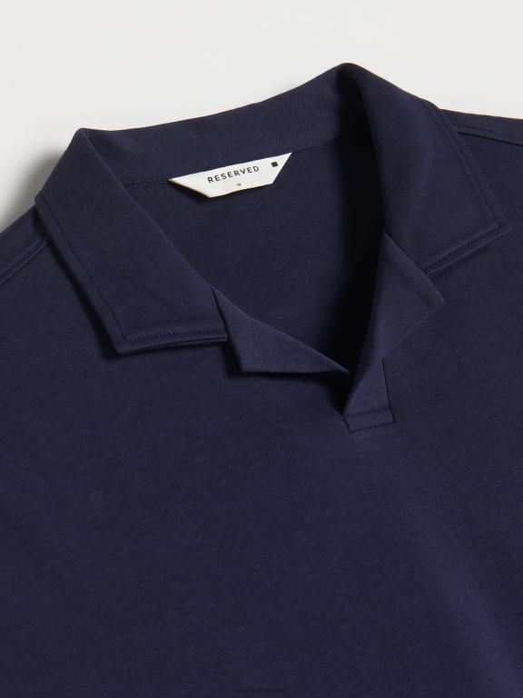 marina Reserved bărbați îmbrăcăminte tricou polo cu talie regulată 648HZ1330