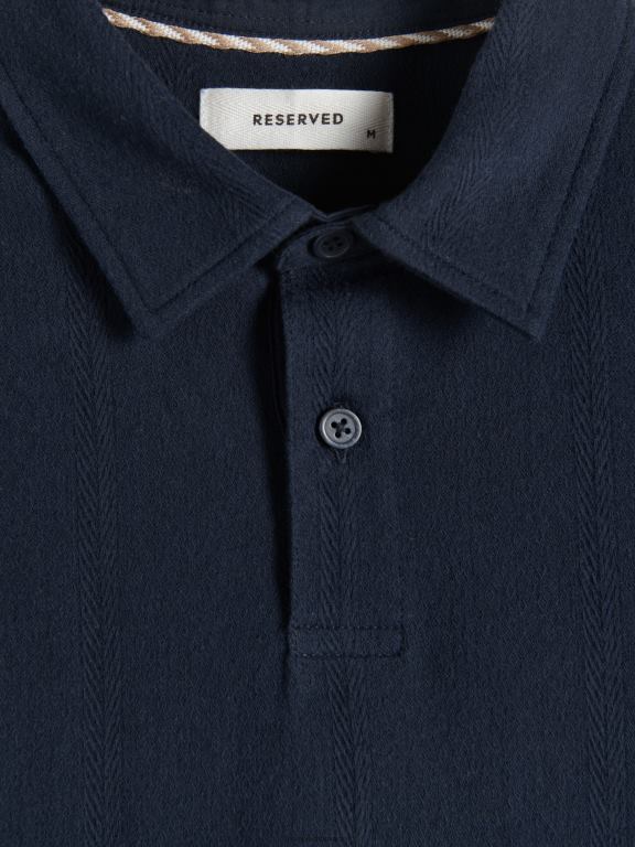 marina Reserved bărbați îmbrăcăminte tricou polo cu talie regulată 648HZ1334