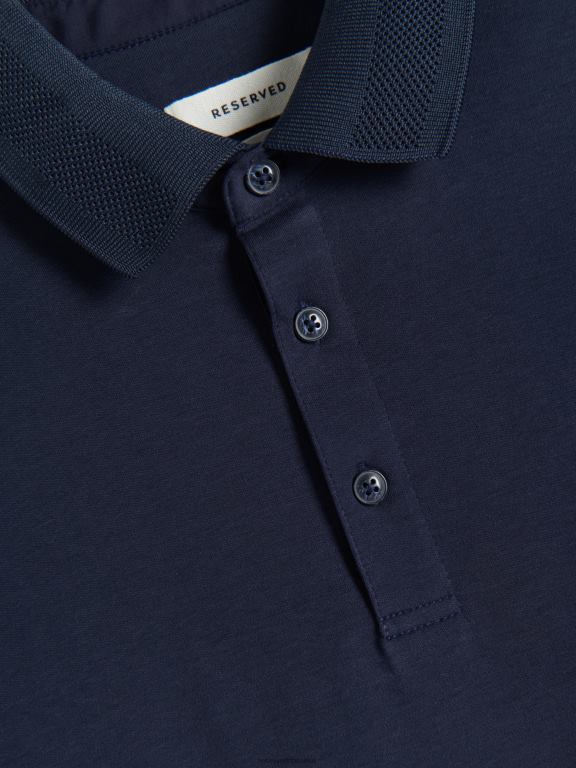 marina Reserved bărbați îmbrăcăminte tricou polo slim fit 648HZ1122