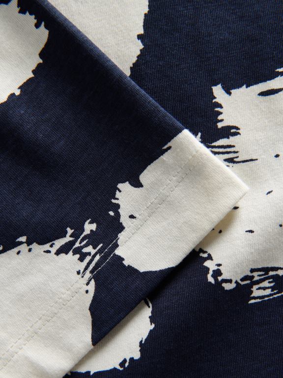 marina Reserved bărbați îmbrăcăminte tricou regulat cu imprimeu 648HZ1320