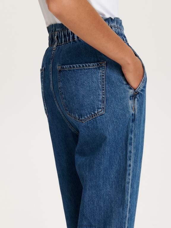 marina Reserved femei îmbrăcăminte blugi paperbag 648HZ748