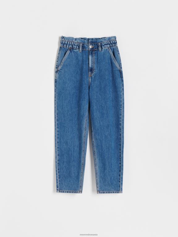 marina Reserved femei îmbrăcăminte blugi paperbag 648HZ748