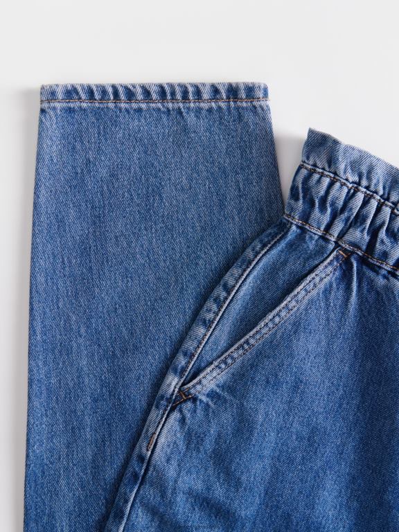 marina Reserved femei îmbrăcăminte blugi paperbag 648HZ748