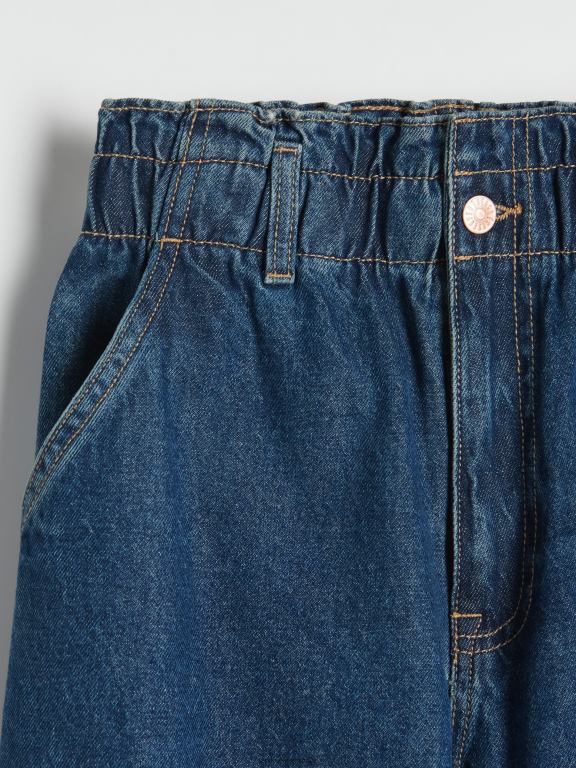 marina Reserved femei îmbrăcăminte blugi paperbag 648HZ799