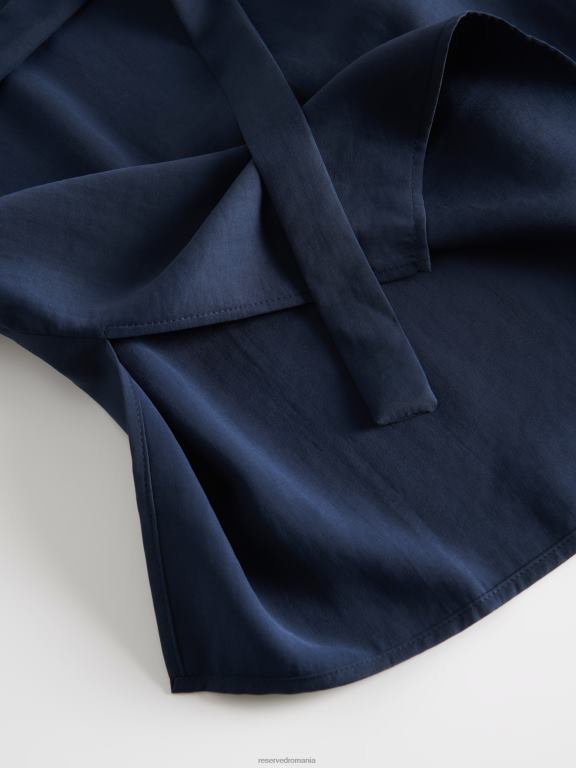 marina Reserved femei îmbrăcăminte bluza cu centura 648HZ360