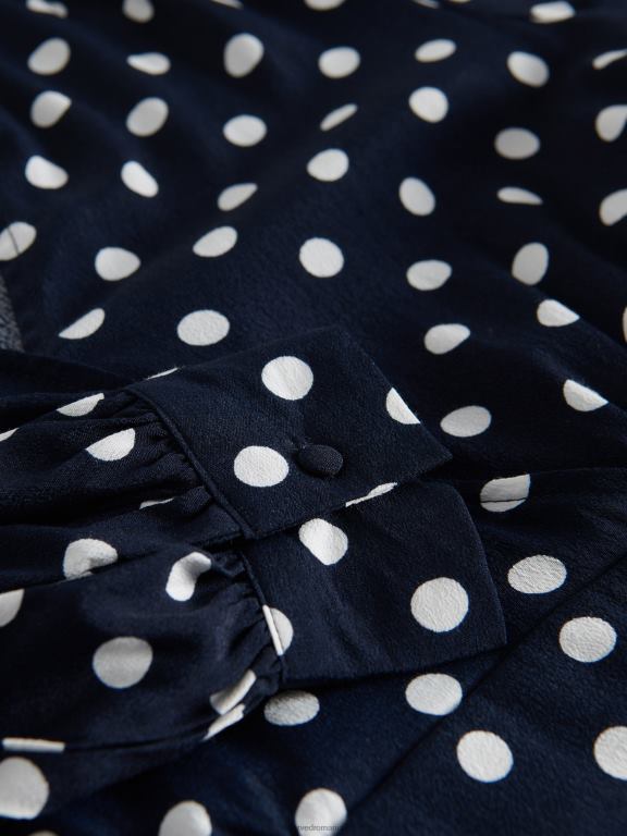 marina Reserved femei îmbrăcăminte bluză înfășurată din viscoză 648HZ46