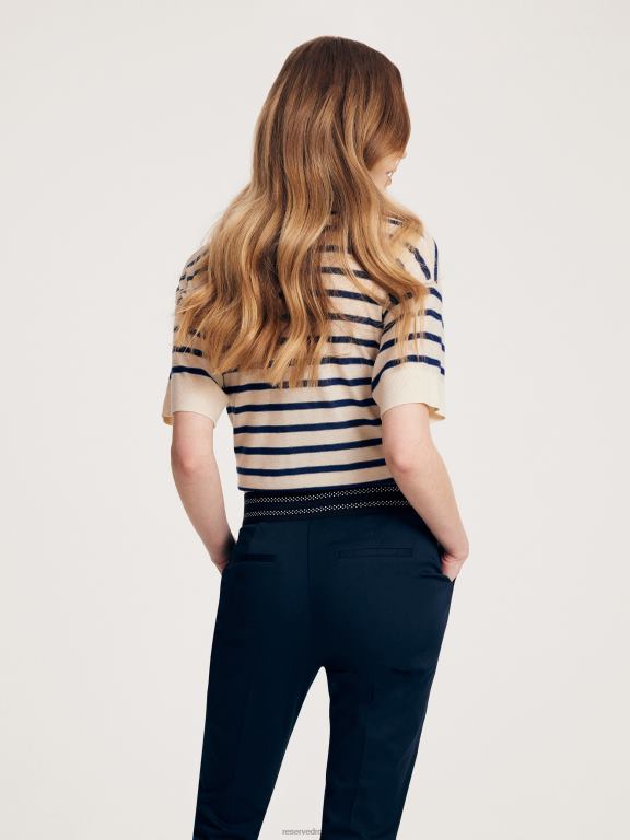 marina Reserved femei îmbrăcăminte pantaloni noi cu pliu presat 648HZ649