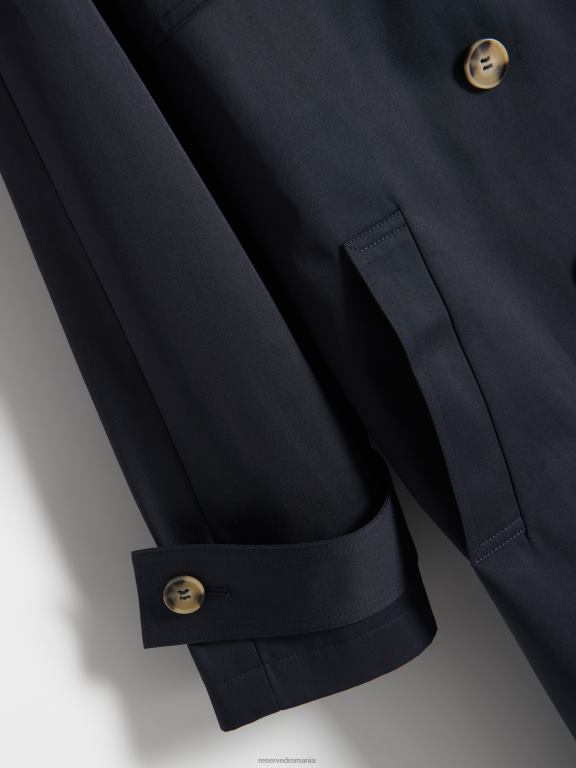 marina Reserved femei îmbrăcăminte trenci supradimensionat cu piept dublu 648HZ871