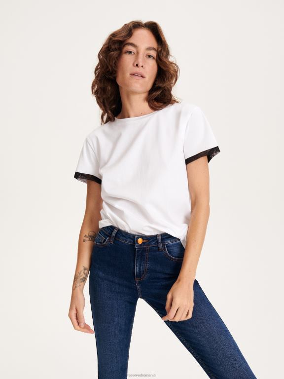 marina Reserved femei îmbrăcăminte împinge în sus blugii 648HZ738