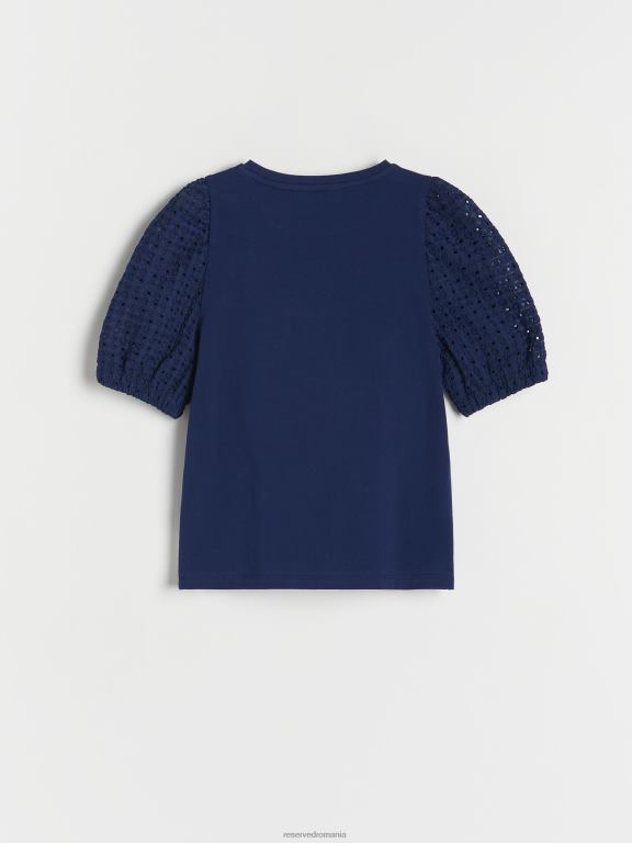 marina Reserved fetelor îmbrăcăminte bluză cu mâneci decorative 648HZ1779