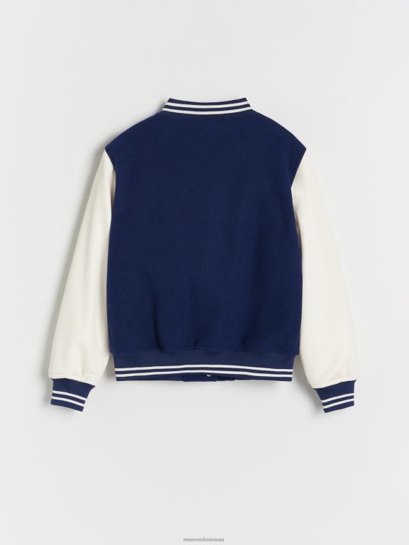 marina Reserved fetelor îmbrăcăminte jachetă bomber cu aplicație 648HZ1731