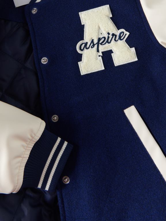 marina Reserved fetelor îmbrăcăminte jachetă bomber cu aplicație 648HZ1731