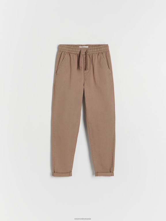 maro Reserved băieți îmbrăcăminte pantaloni chino cu cordon în talie 648HZ2033