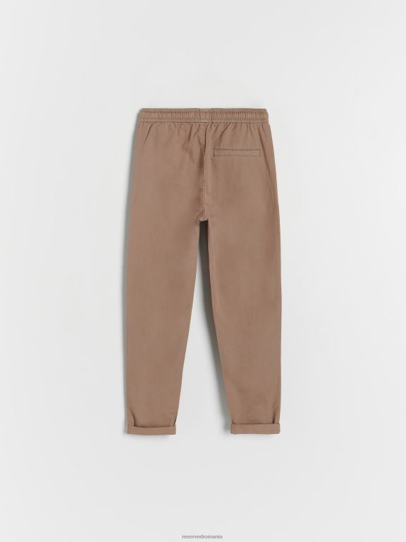 maro Reserved băieți îmbrăcăminte pantaloni chino cu cordon în talie 648HZ2033